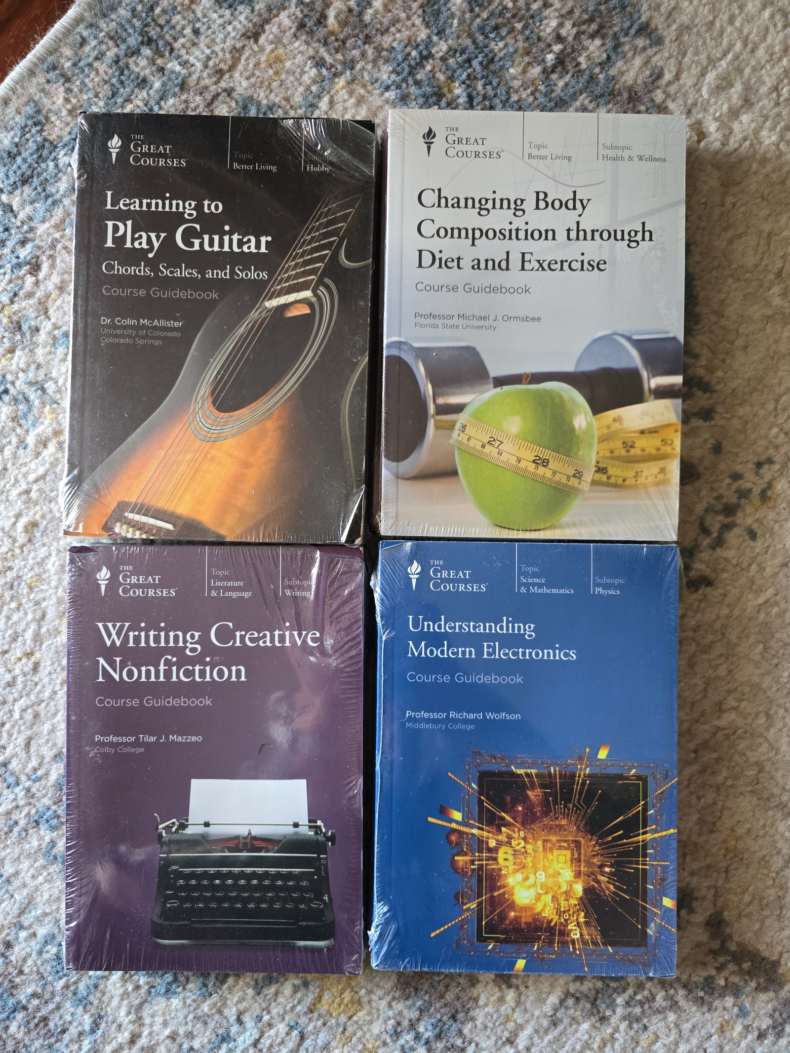 4 Great Courses DVD+book sets