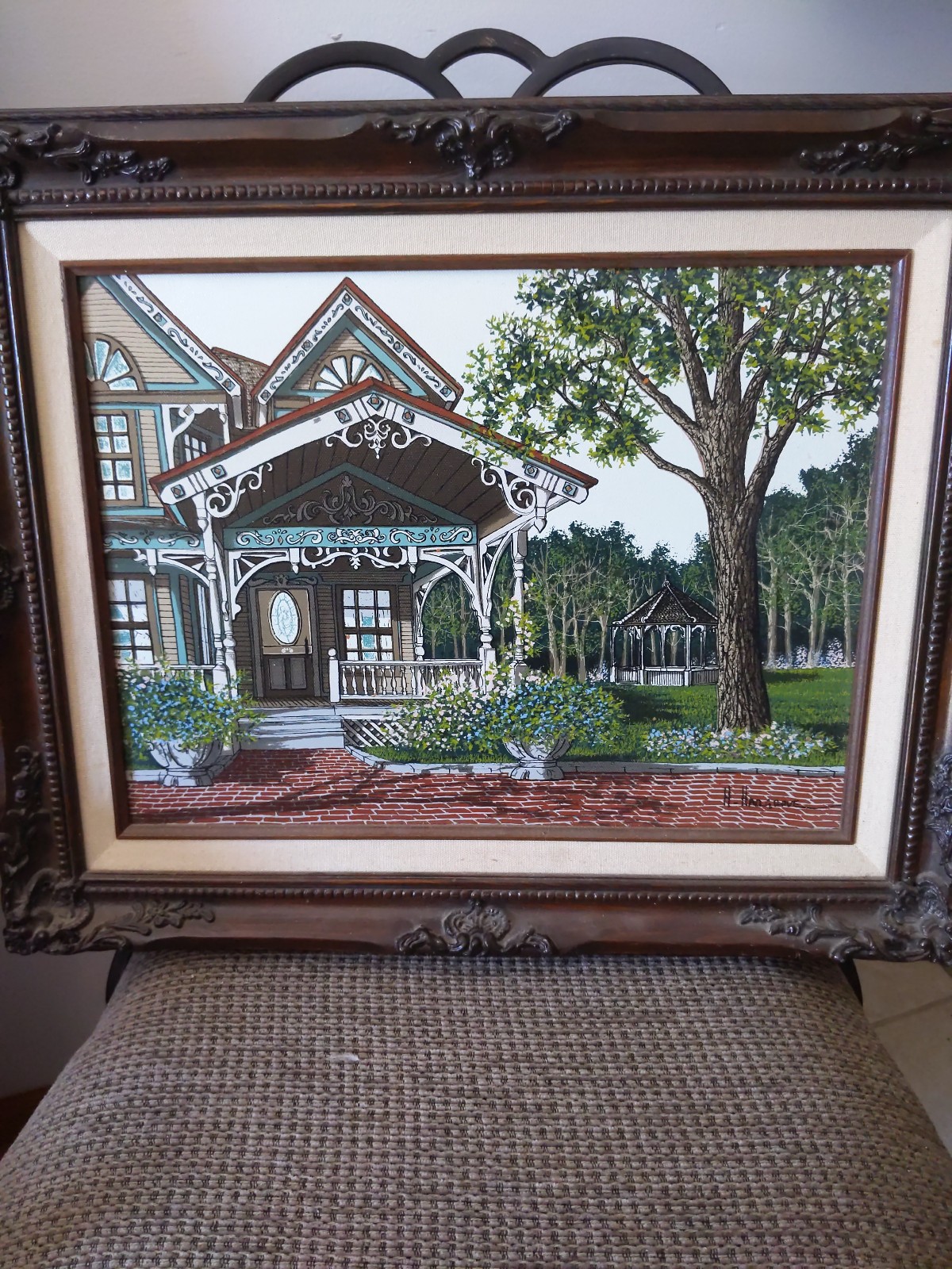 12x16 Vintage Painting H Hargrove