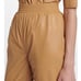 NWT FRAME Leather Crop Gym Pants in Butterscotch Size M
