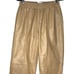 NWT FRAME Leather Crop Gym Pants in Butterscotch Size M