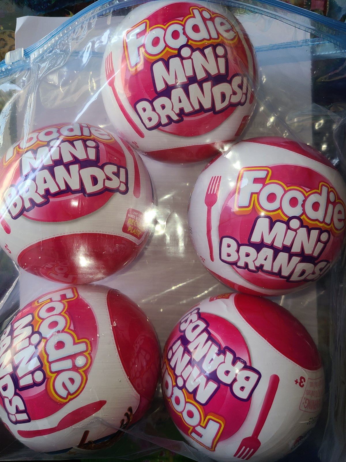 Mini brands foodie balls lot of 5