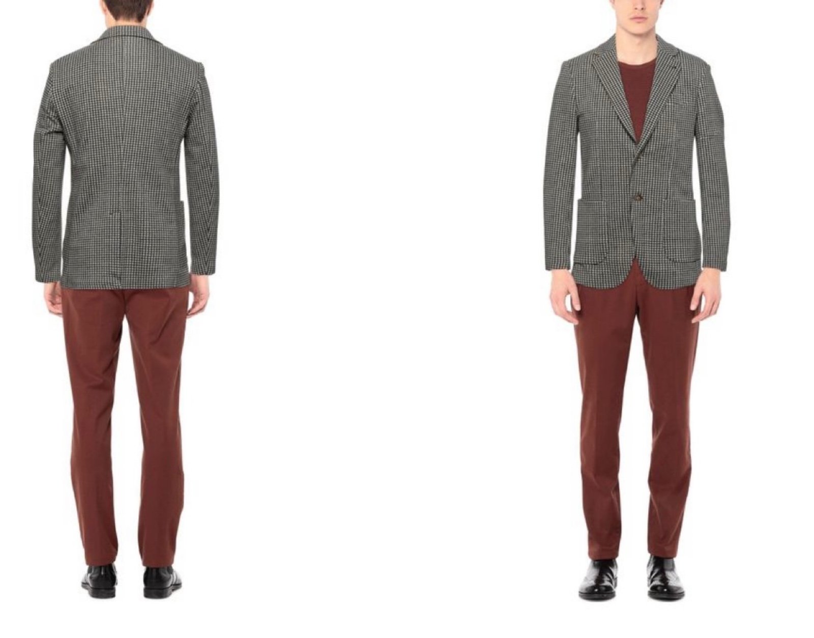 AT.P.CO Men's Brown Suit Jacket