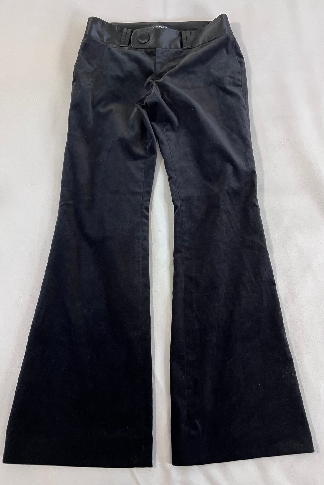 Banana Republic Velvet black Martin Fit Stretch Black Dress Pants Sz 2p Petite