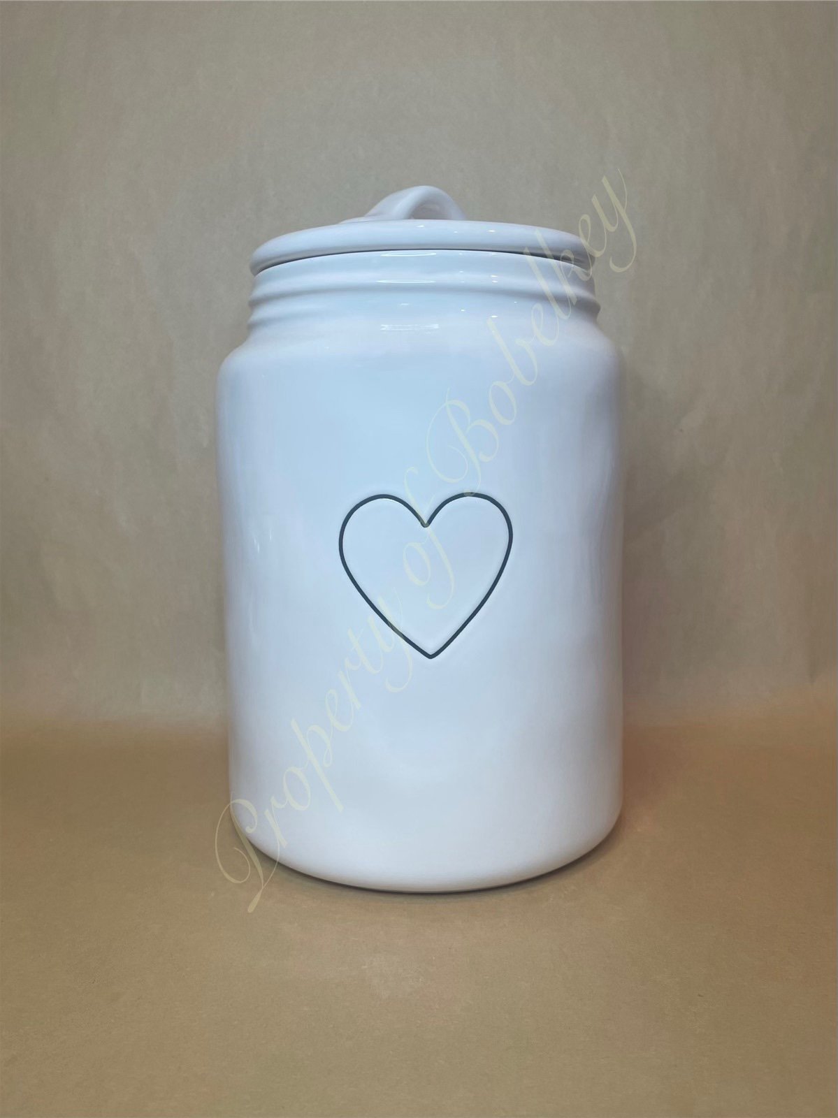 Rae Dunn heart canister