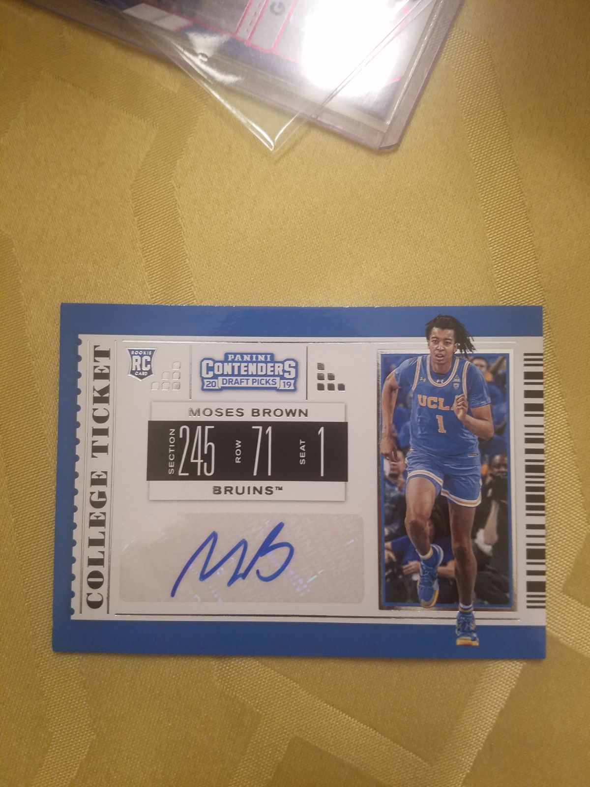 Panini contenders rookie auto moses brow
