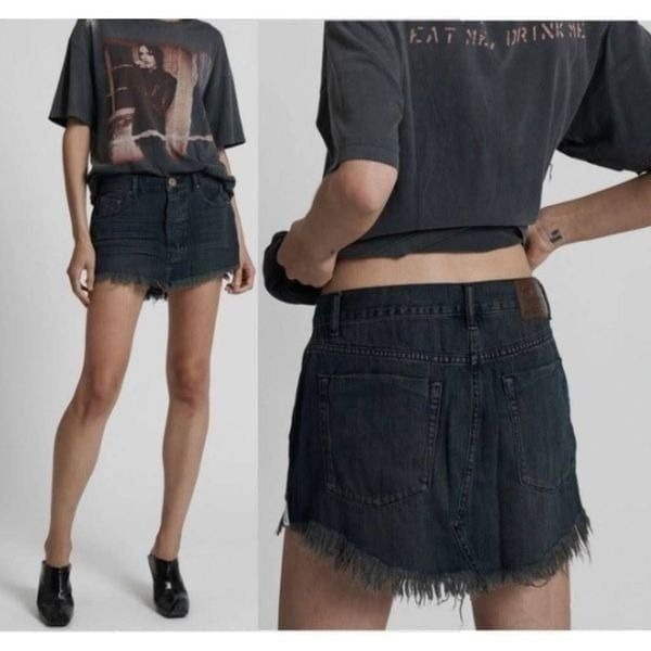 One teaspoon junkyard denim mini skirts