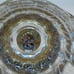 910380 Crystal Zwischengold Glass Hand painted Flowers Gold Reflects Bottom