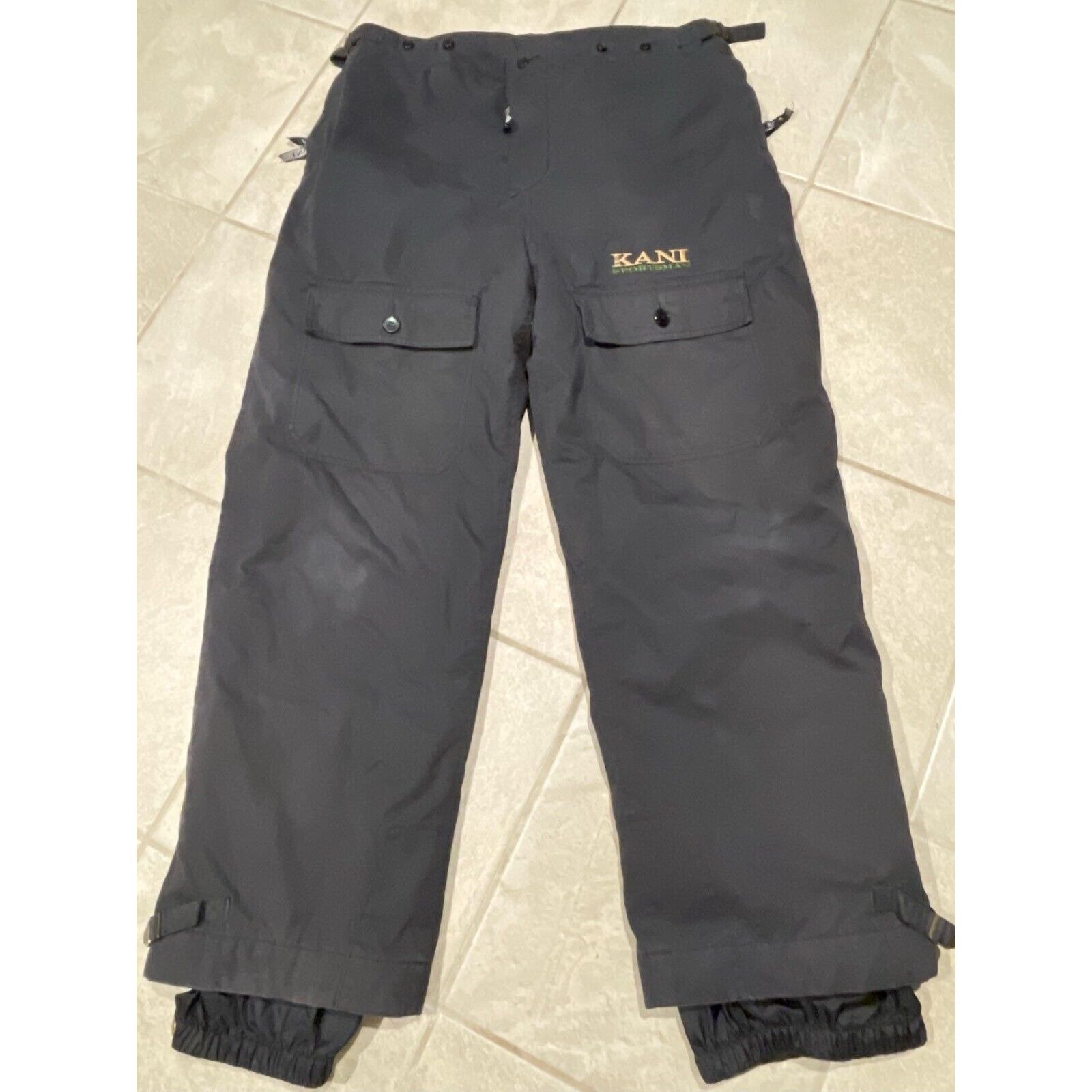 RARE Karl Kani Outerwear Snow Ski Winter Pants! VINTAGE 90's Adjustable Waist we