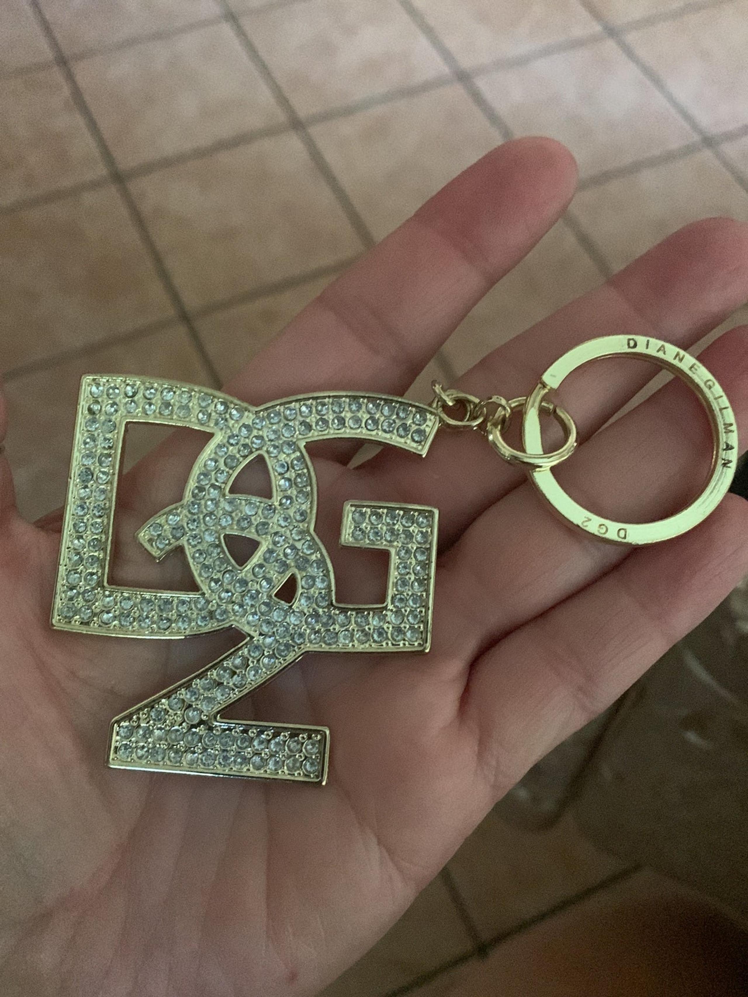 DIANE GILMAN Rhinrstone Keychain