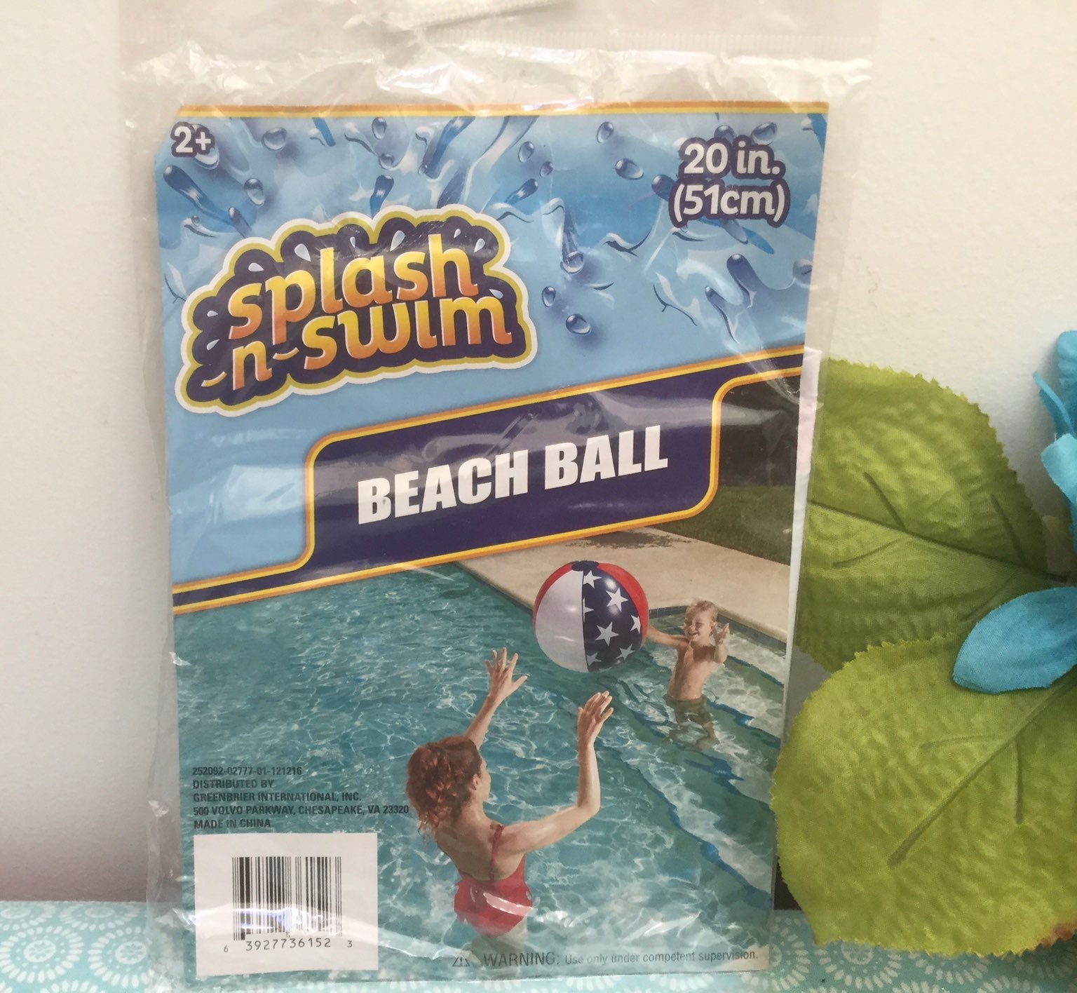 Patriotic beach Ball/ Red/White/Blue