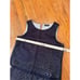 Karl Lagerfeld Navy Embroidered Eyelet Overlay Skirt Set Size 16