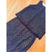 Karl Lagerfeld Navy Embroidered Eyelet Overlay Skirt Set Size 16