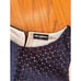 Karl Lagerfeld Navy Embroidered Eyelet Overlay Skirt Set Size 16
