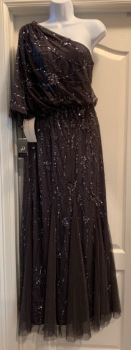 Adrianna Papell Beaded One Shoulder
