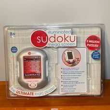 Illuminated Sudoku Mega Screen Handheld Electronic Game Techno Source 2005 NEW