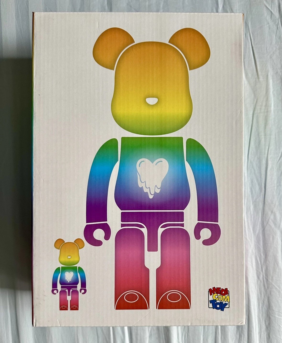 Bearbrick x Emotionally Unavailable Gradient Heart 100