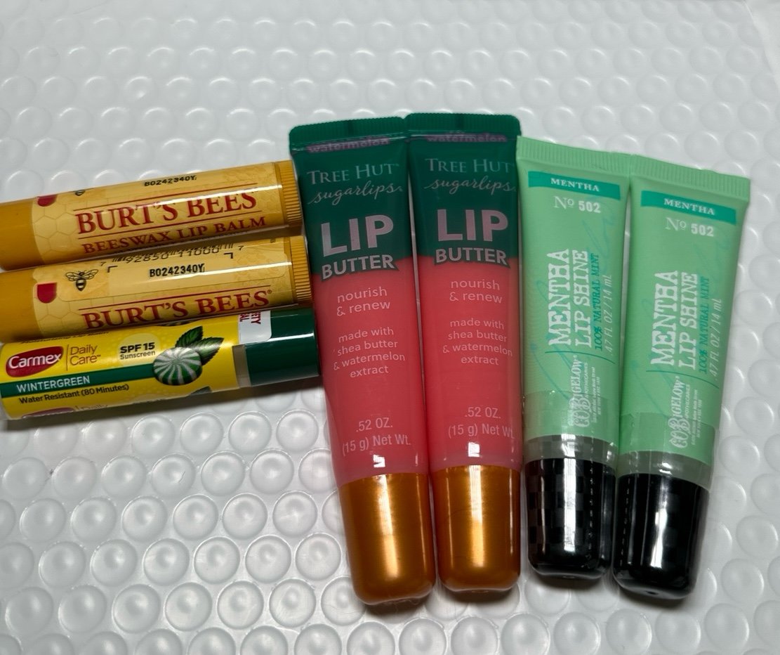 LIP CARE BUNDLE BBW TREEHUT BURTS BEES CARMEX