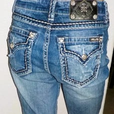 MISS ME WOMEN'S SIZE 29 MEDIUM WASH BOYFRIEND FIT CAPRI DENIM JEANS