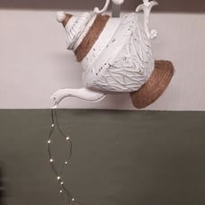Lighted Garden Teapot