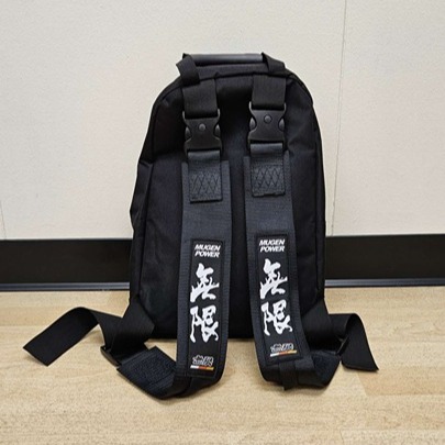 New JDM MUGEN Racing Black Harness Detachable Adjustable Shoulder Strap Backpack