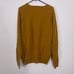 Scotch & Soda Golden Yellow Lambswool V Neck Pullover Sweater