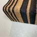 Vintage rattan wicker striped bag