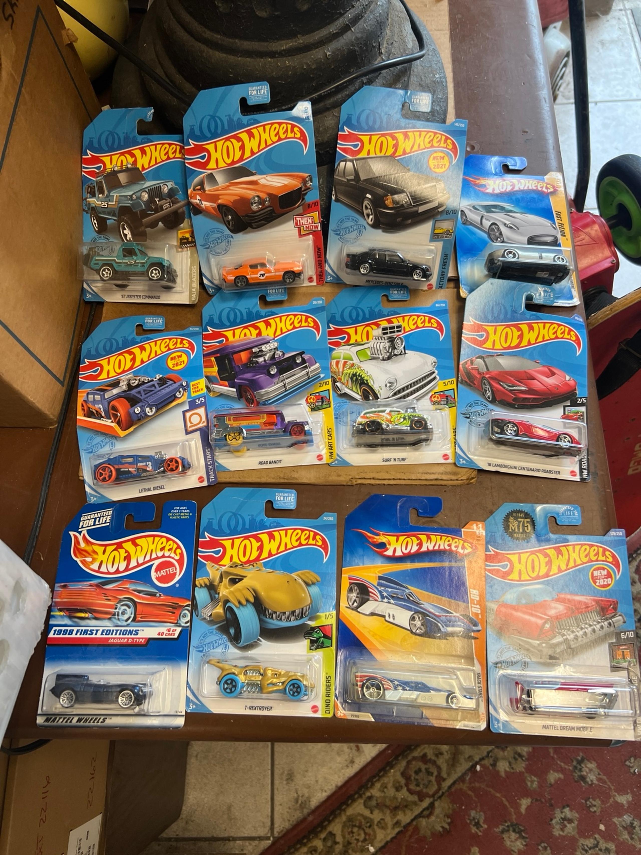 12 New Sealed Hot Wheels Cars Collection Lot 2019-2021 mixed