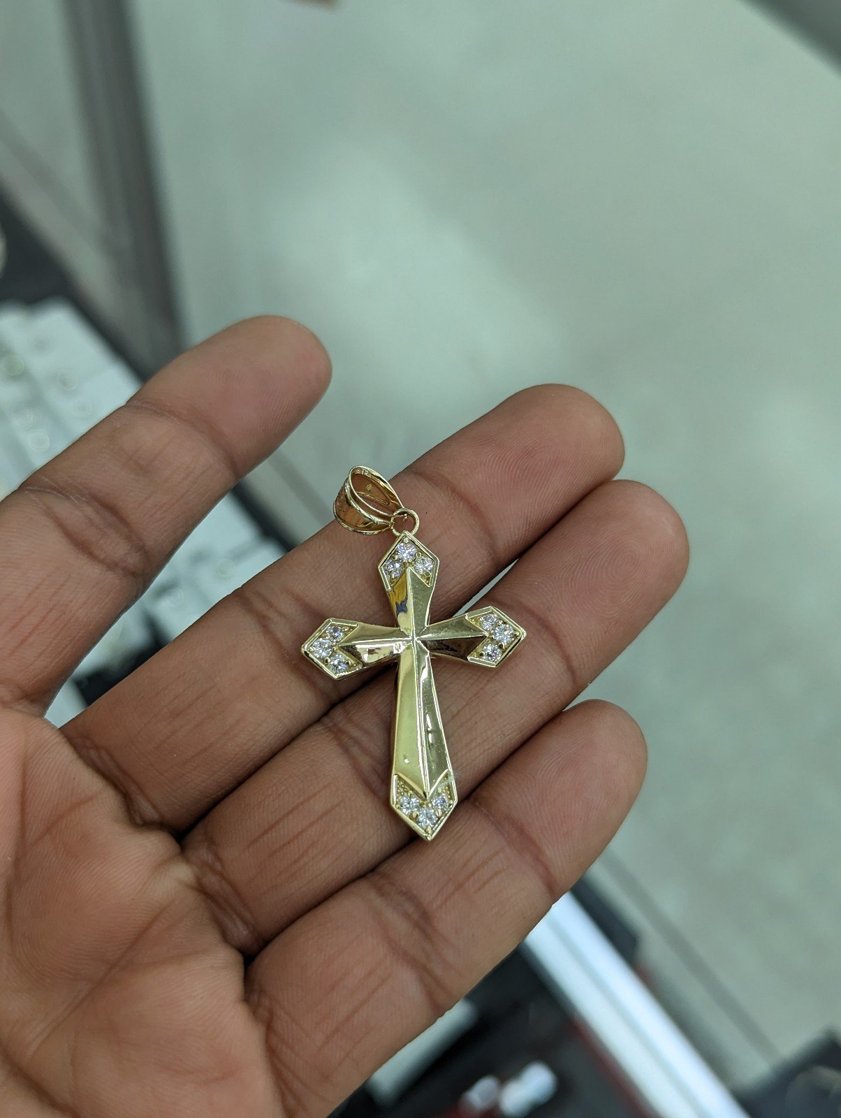10kt Real Gold Cross Pendant