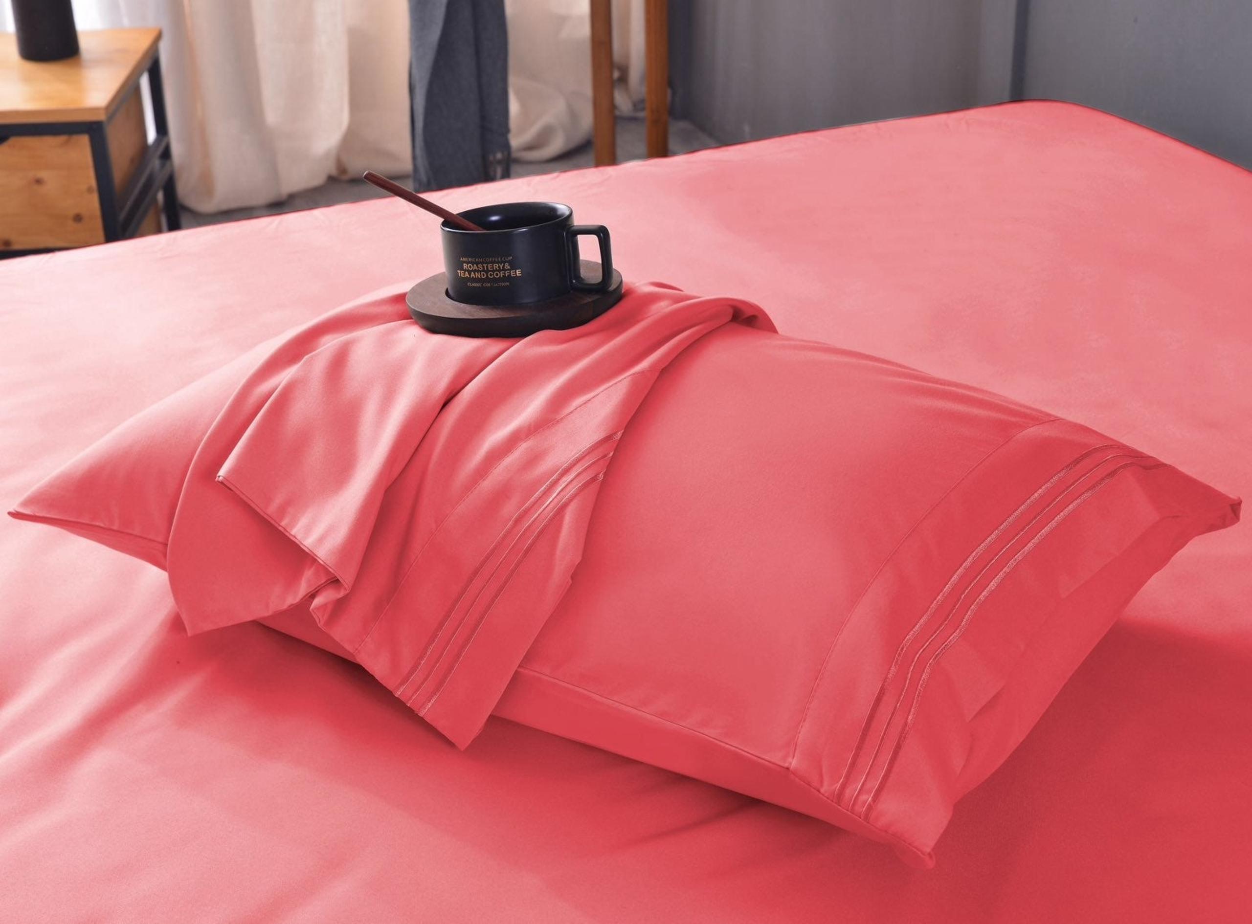 Bamboo Luxury King Sheet Set - Coral