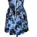 Amanda Uprichard Blue Tropical Silk Halter Dress | Size M