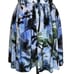 Amanda Uprichard Blue Tropical Silk Halter Dress | Size M