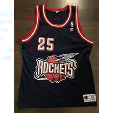 Vintage Champion Houston Rockets Robert Horry Blue Jersey Mint Size 44 Rare