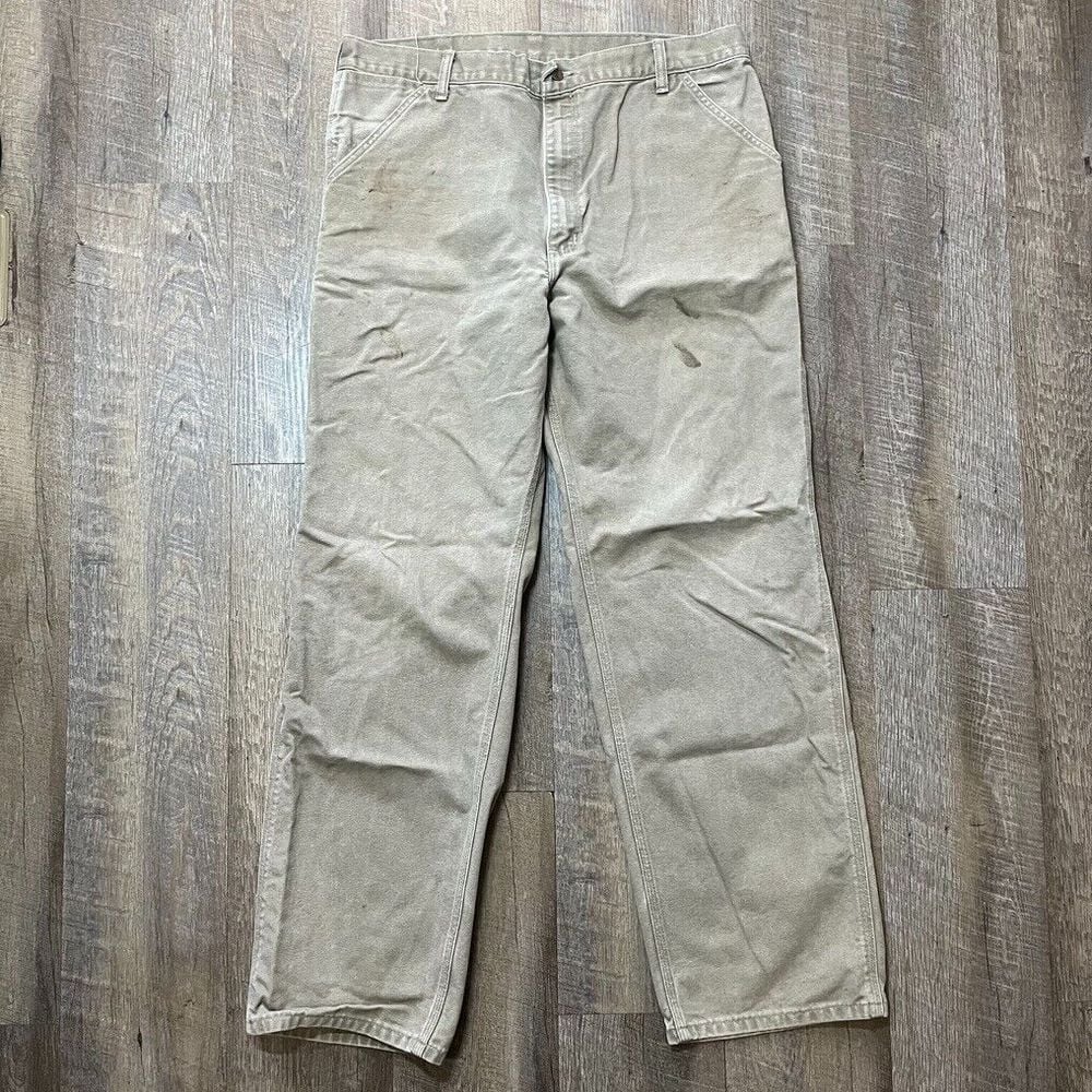 Neat 2 Tuck Tapered Max Canvas Olive 46 パンツ