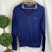 Vineyard Vines Blue Knit Quarter Zip Long Sleeve Sweater S