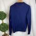 Vineyard Vines Blue Knit Quarter Zip Long Sleeve Sweater S