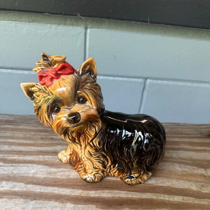 Vintage Goebel W Germany Yorkshire Terrier Yorkie Dog Figurine 3003515 6.25 x7