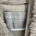 Athleta Ritual Mauve Faux Fur Zip Up Hoodie Womens Small Beige Jacket Athleisure