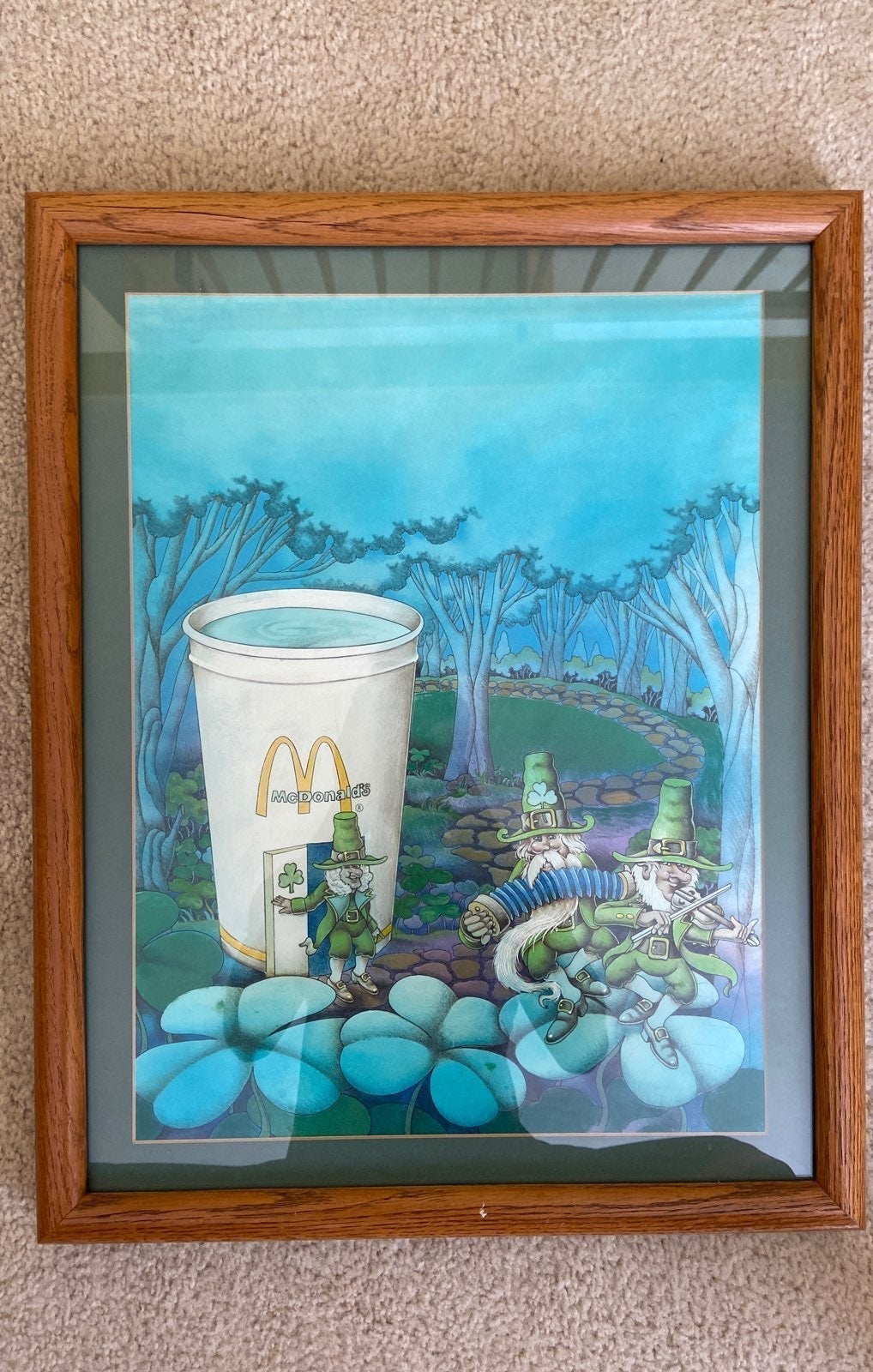 McDonalds Shamrock Shake Painting