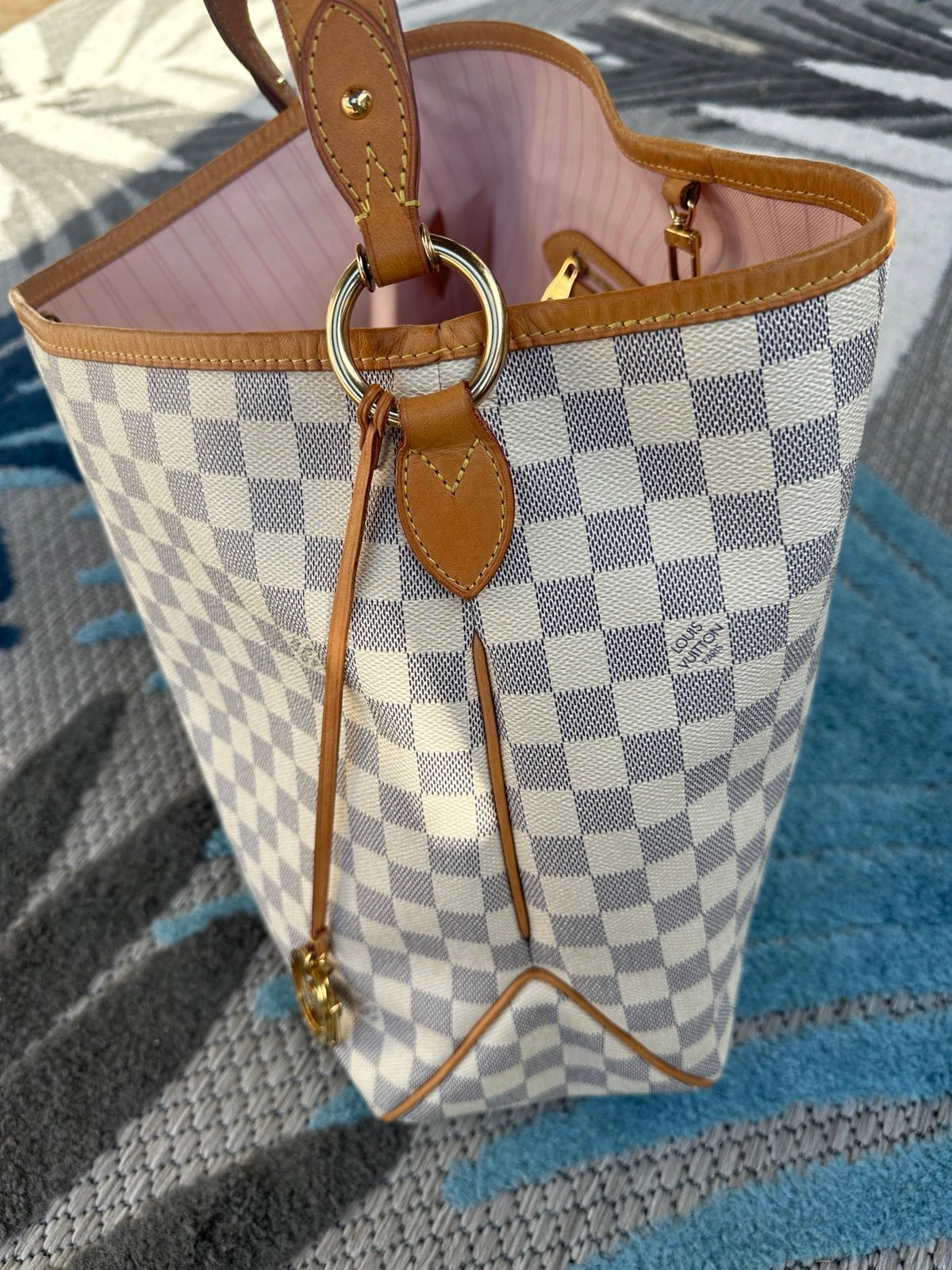 Gracefull MM Damier Azur Canvas