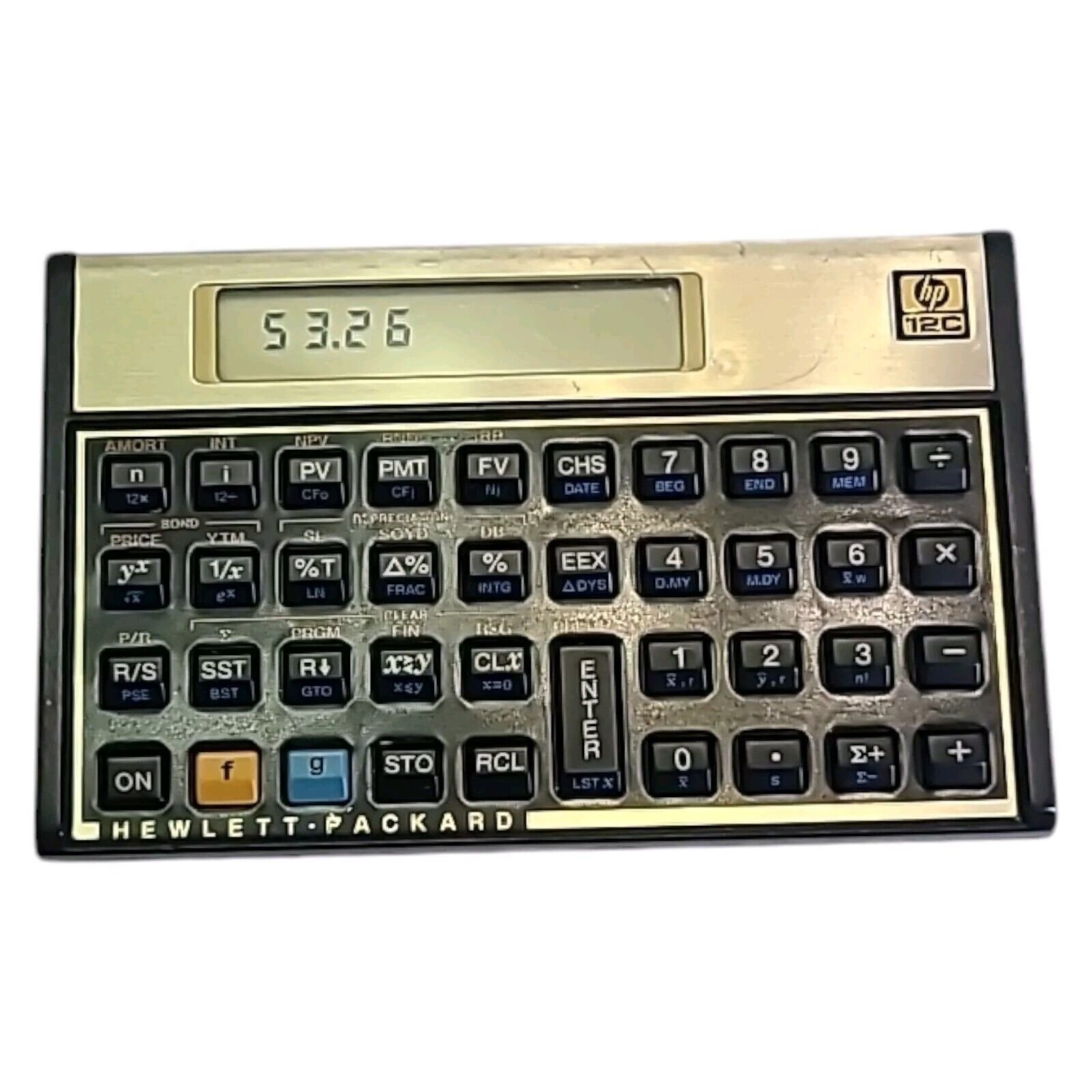 HP 12C Financial Calculator Without Case Hewlett-Packard Working