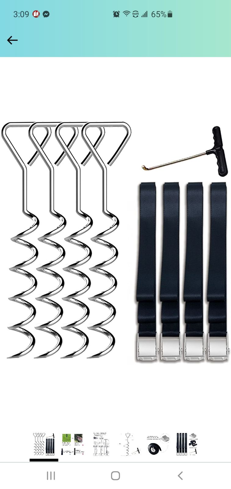 Trampoline tie down anchors