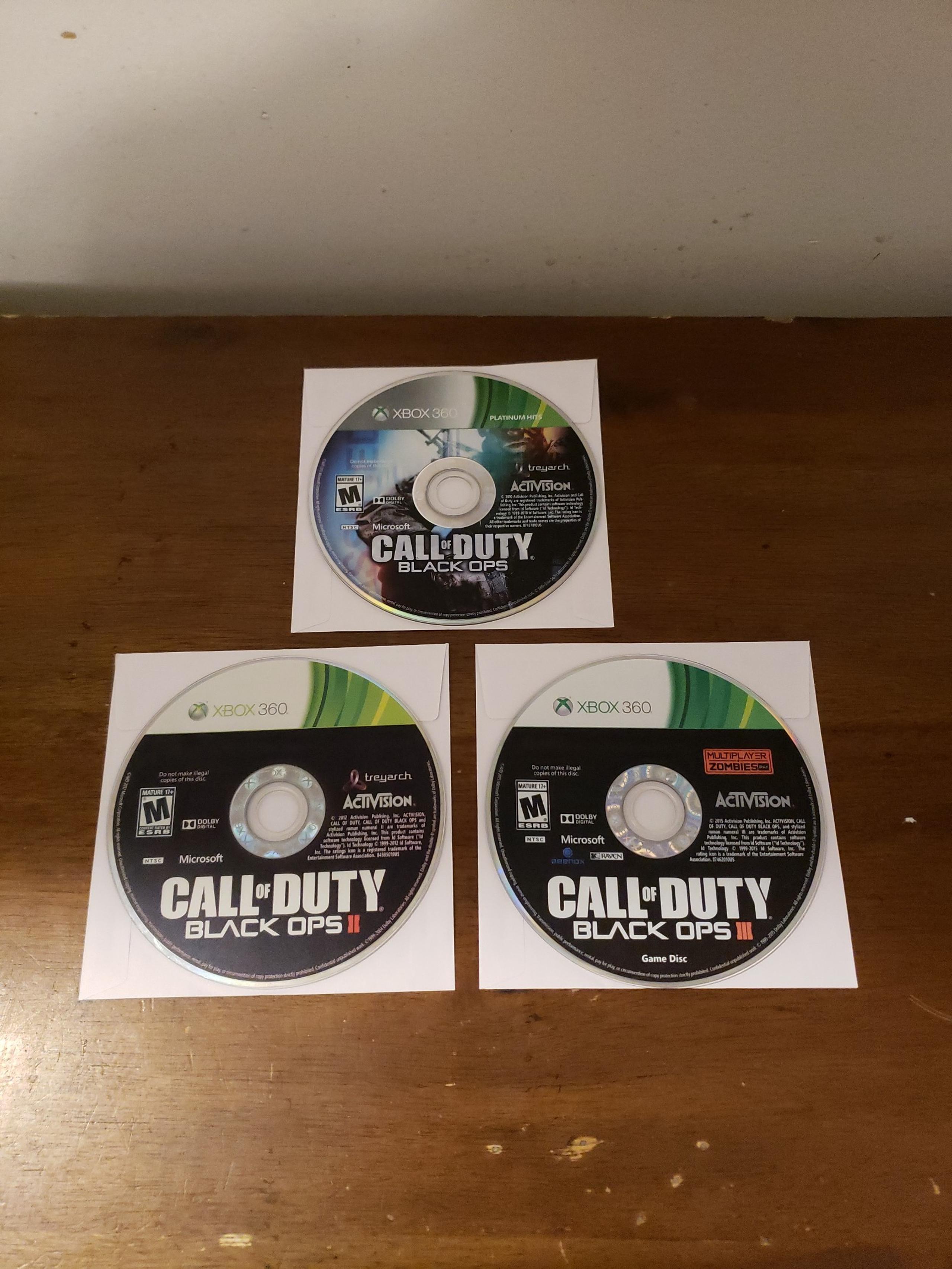 Call of Duty Black Ops 1, 2 and 3 (TRILOGY) for Xbox 360
