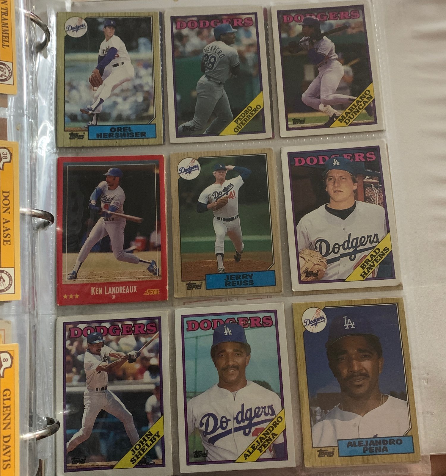 823 Topps/Donruss Baseball Cards