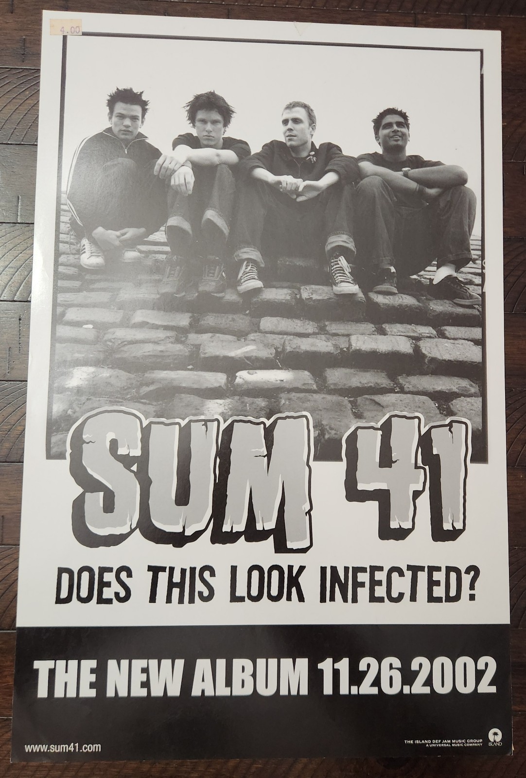 Original Sum 41 Does This Look Infected Promotional Poster 11x17 2002.  Very goo