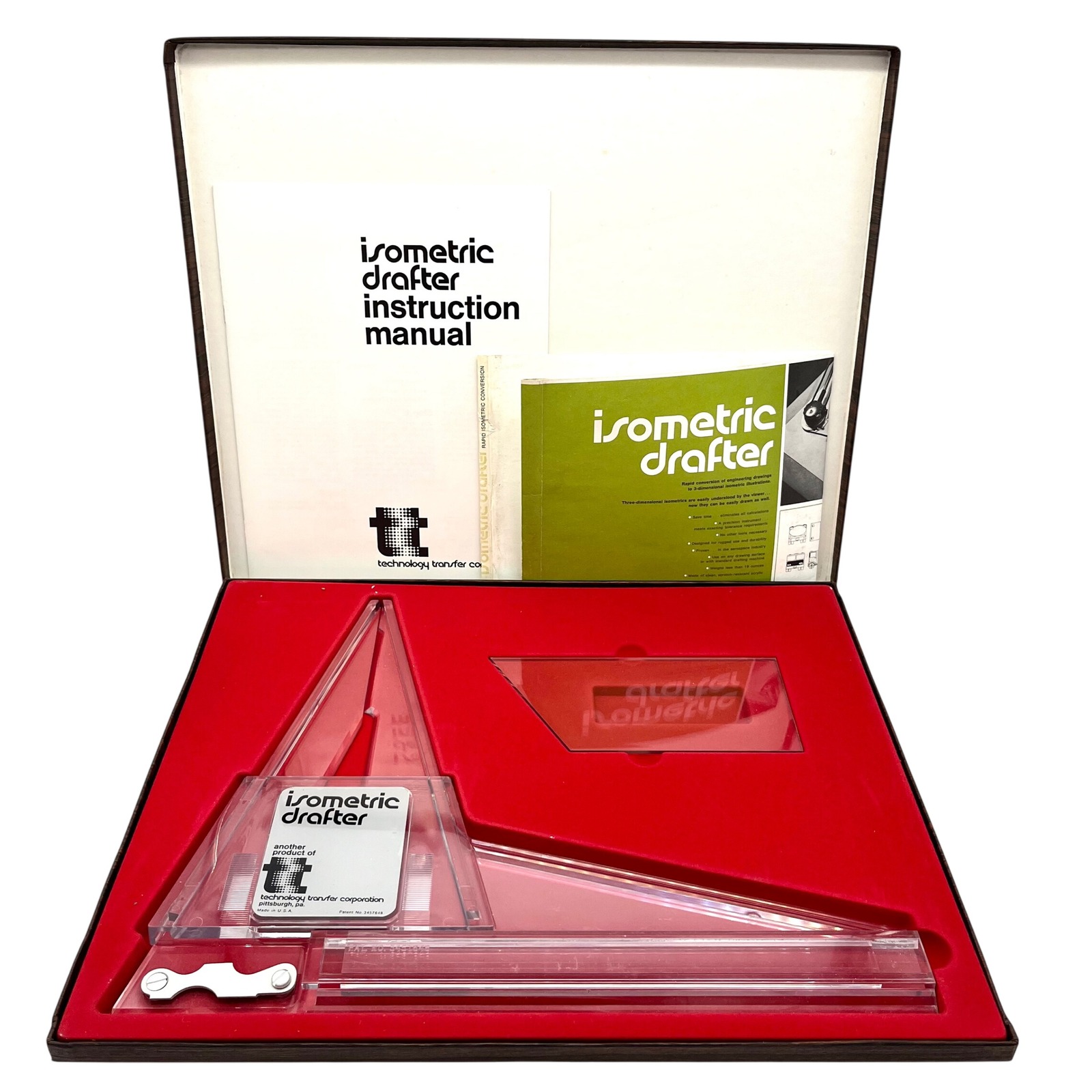 Technology Transfer Isometric Drafter Drafting Tool w/ Manual & Case
