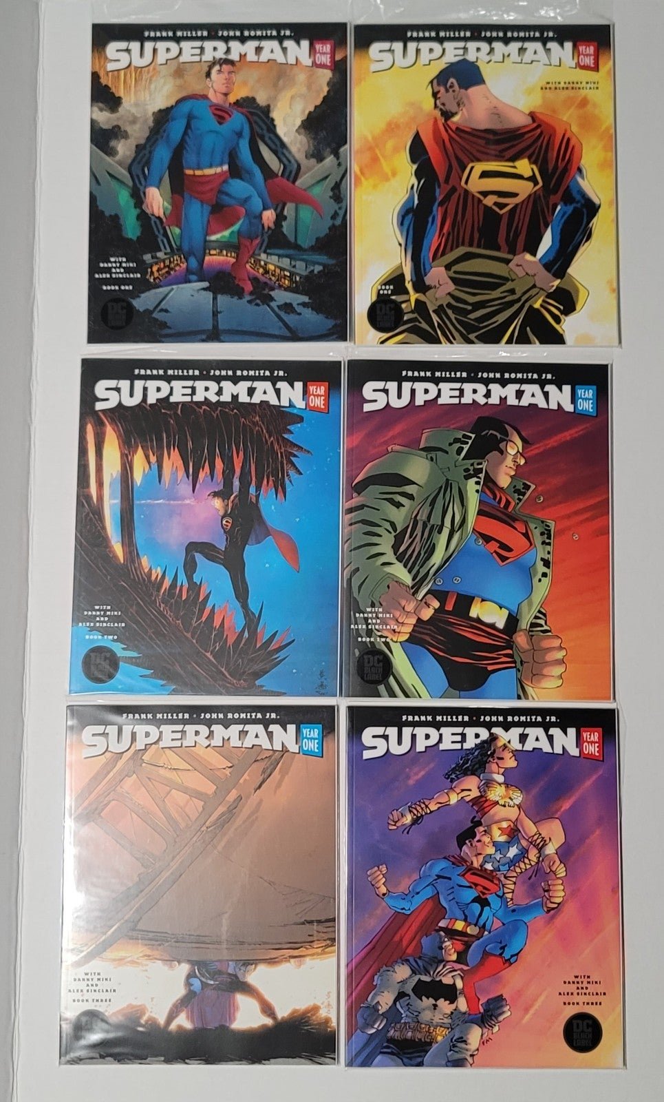 Full Run DC Black Label Superman Year One Issues #1-3 Covers A&B