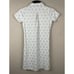 NWT William Murray Golf Ball Polo Shirt Dress XS Green White Geometric Stretch