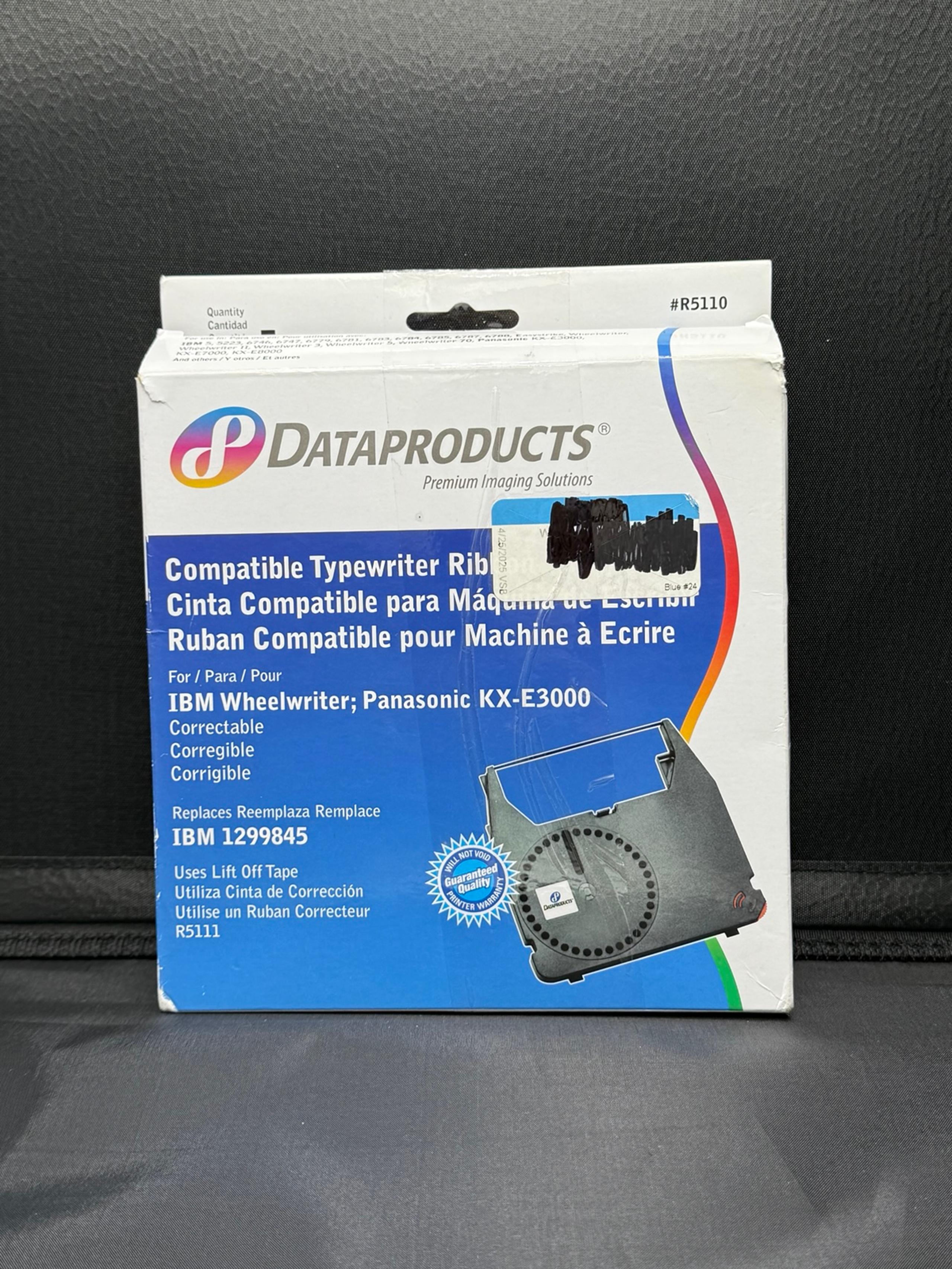 Data products type writer ribbon IBM