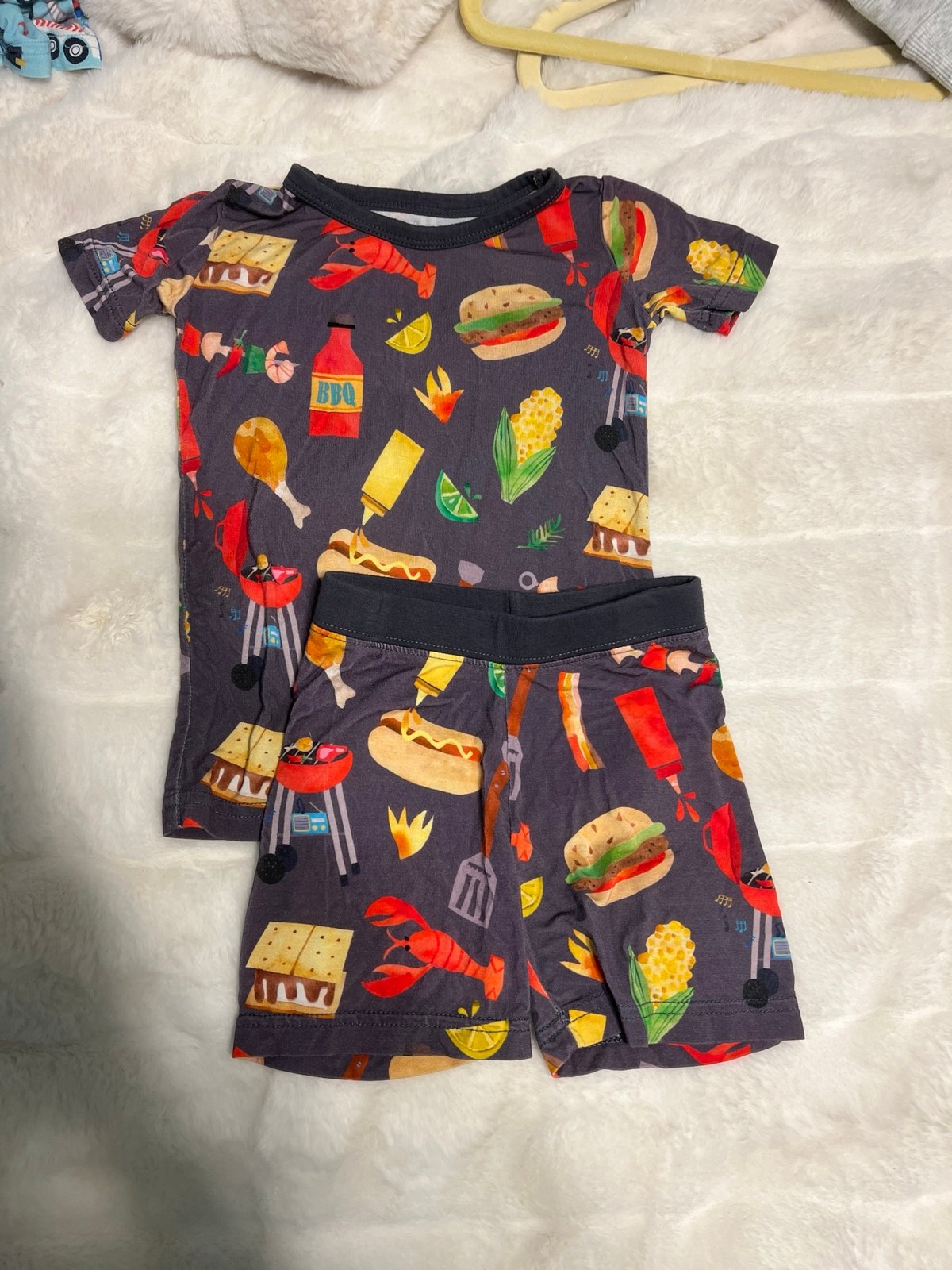 Little Sleepies Grill & Chill SS Set, 12-18 Months