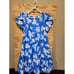 Rare Vintage Royal Creations Hawaiian Creations Blue Floral Dress Medium